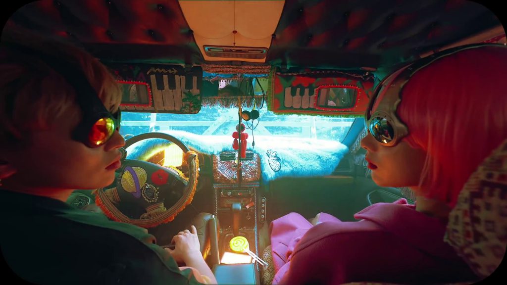 Screenshot from DPR Live's "Yellow Cab" music video