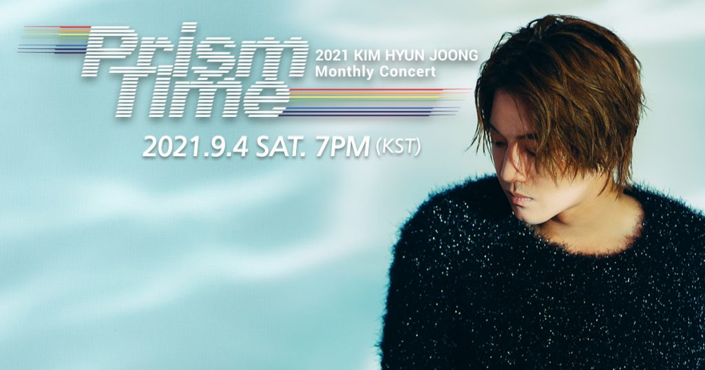 2021 KIM HYUN JOONG Monthly concert Prism Time - Blue Banner