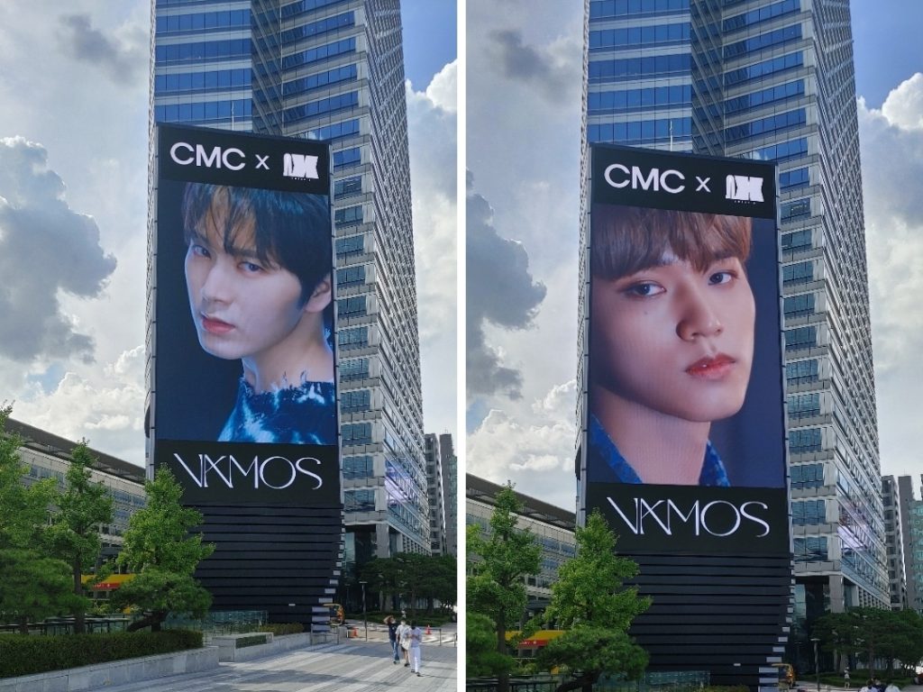Omega X on COEX digital billboards.