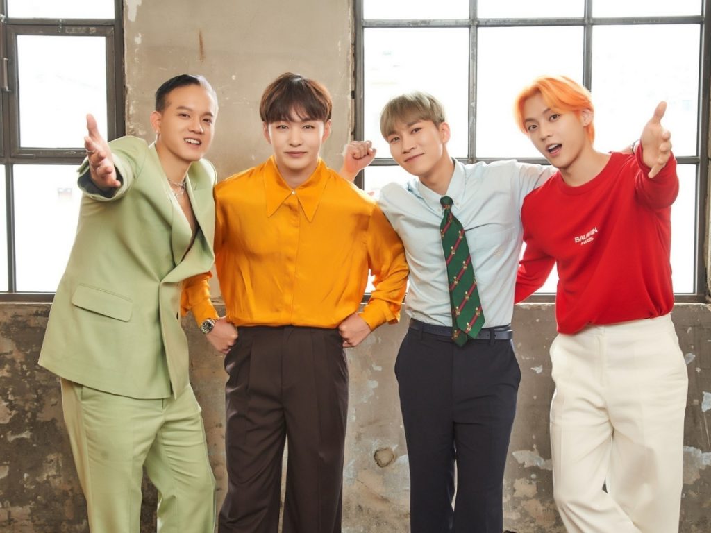 BTOB members Peniel, Changsub, Eunkwang, and Minhyuk