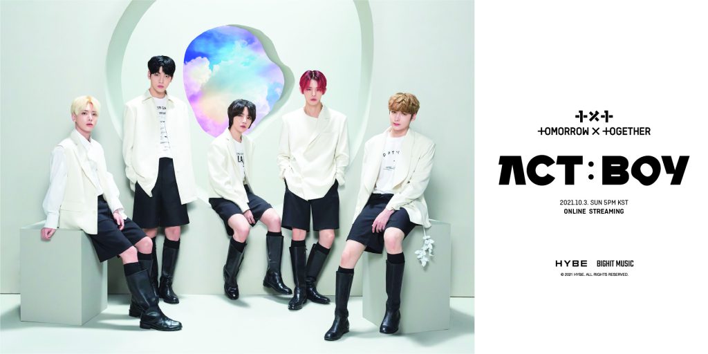 Concert poster for TOMORROW X TOGETHER LIVE “ACT:BOY”
