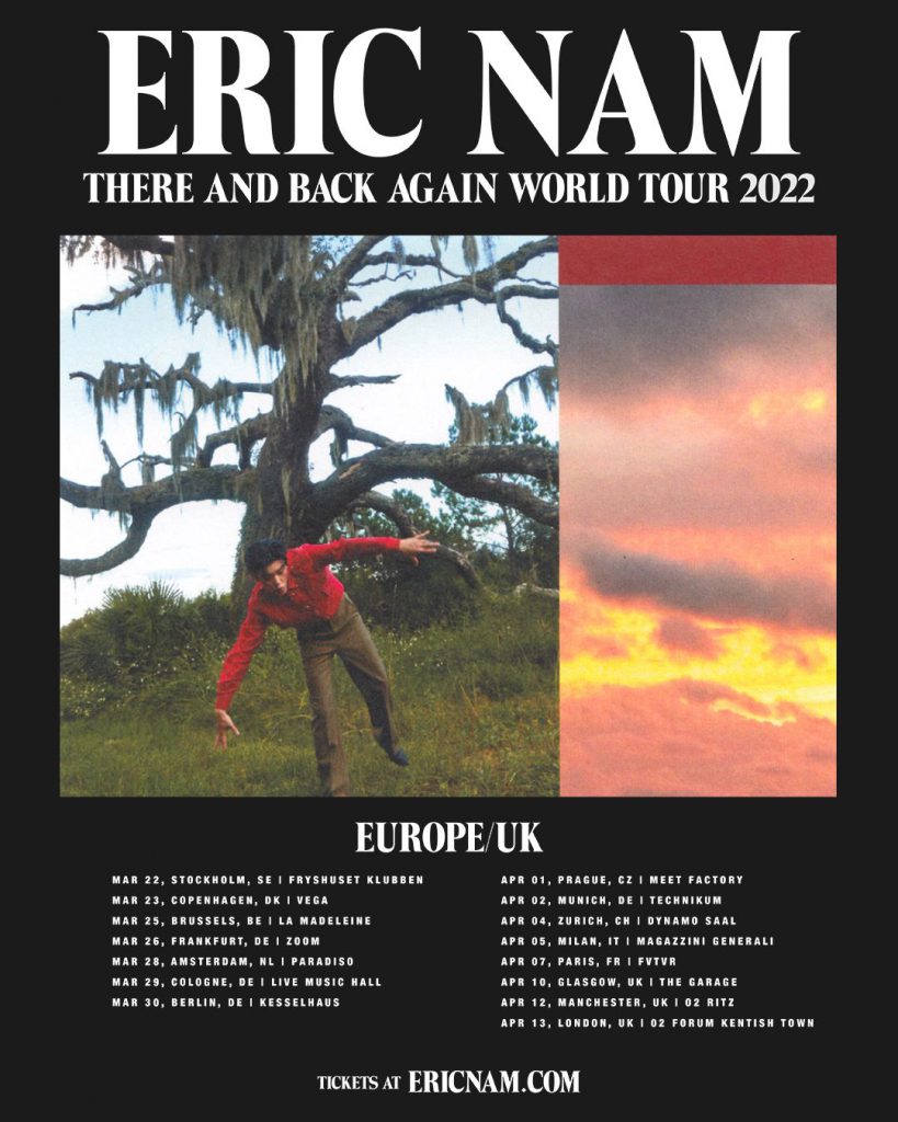 Eric Nam ' There and Back Again' Europe/UK Tour
