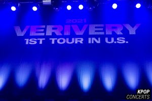Concert photo of VERIVERY in Los Angeles for their 1st US Tour