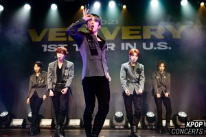 Concert photo of VERIVERY in Los Angeles for their 1st US Tour