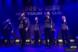 Concert photo of VERIVERY in Los Angeles for their 1st US Tour