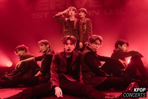 Concert photo of VERIVERY in Los Angeles for their 1st US Tour