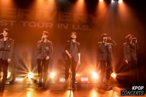 Concert photo of VERIVERY in Los Angeles for their 1st US Tour