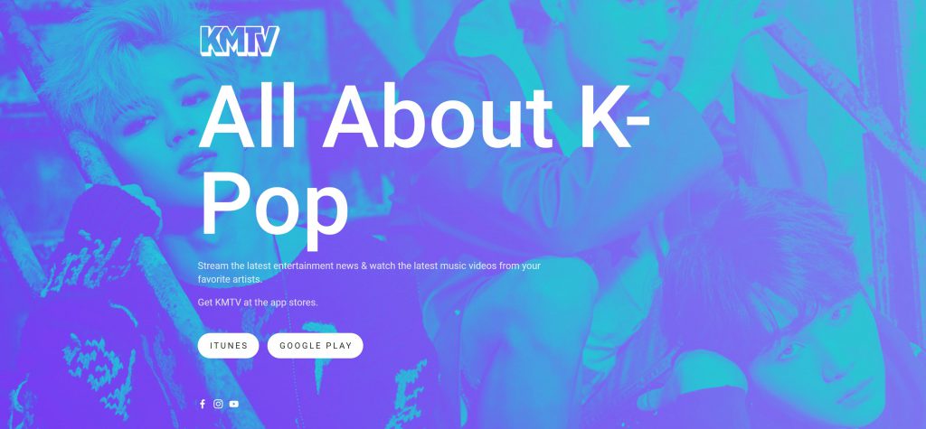 DMR's KMTV K-Pop streaming app