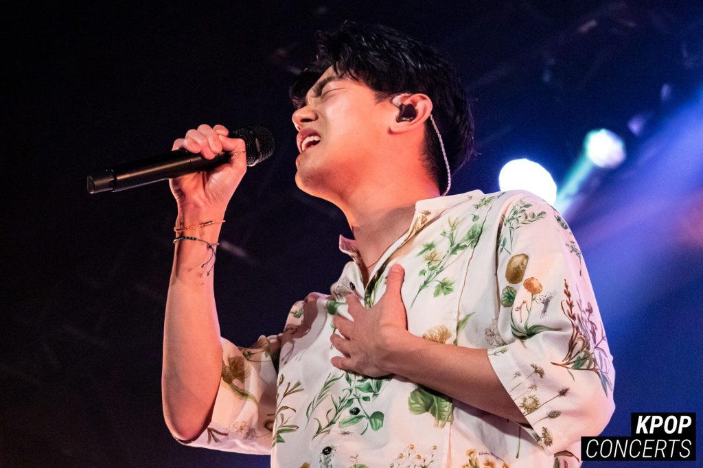 Eric Nam performing in The Van Buren in Phoenix Arizona for his There and Back Again Tour