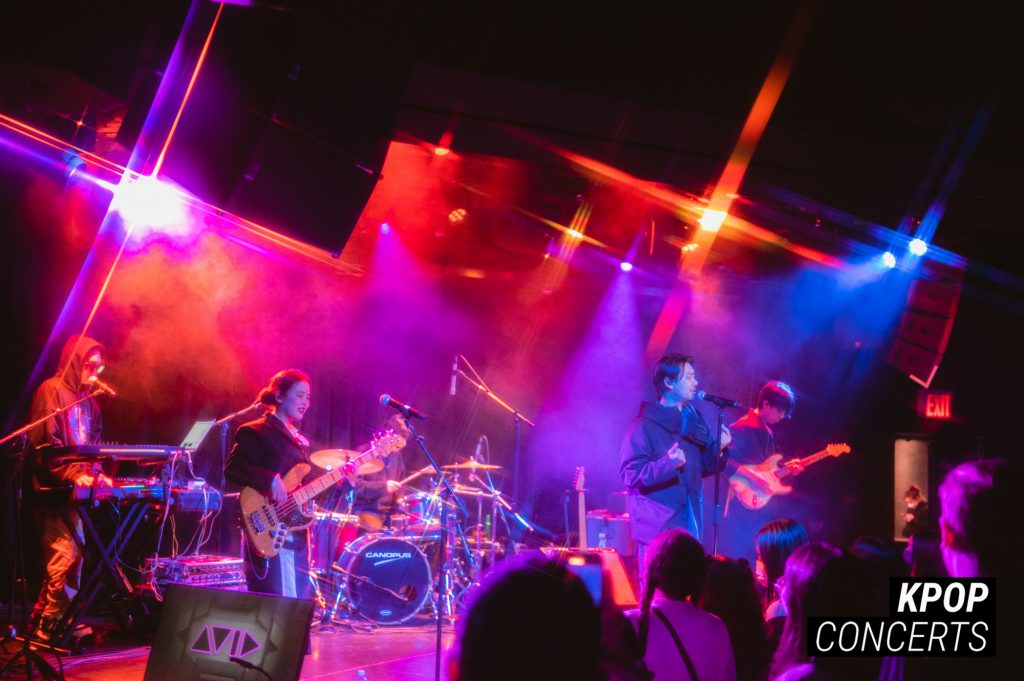 K-indie band ADOY performing at Le Poisson Rouge in New York City