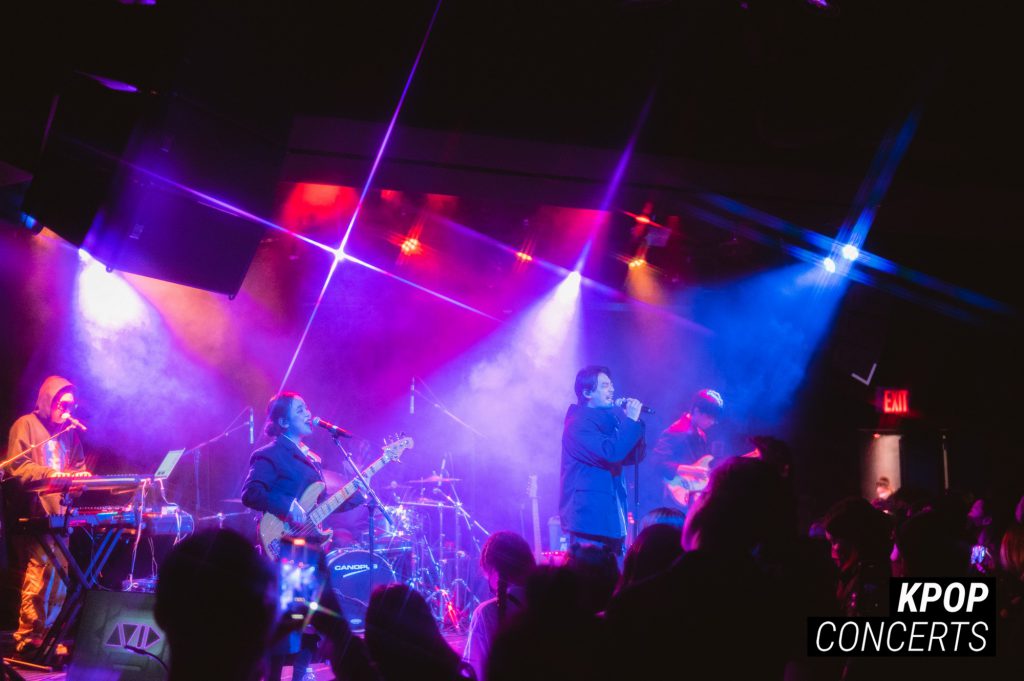 K-indie band ADOY performing at Le Poisson Rouge in New York City