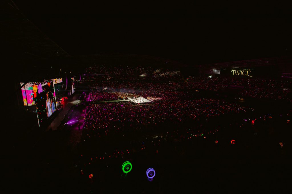 TWICE performing at sold-out encore show at the Banc of California Stadium in Los Angeles, CA on May 15, 2022
