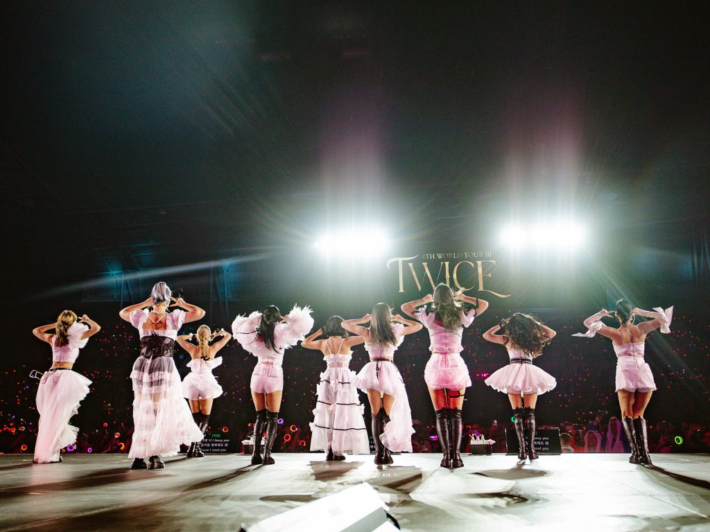 TWICE performing at sold-out encore show at the Banc of California Stadium in Los Angeles, CA on May 15, 2022