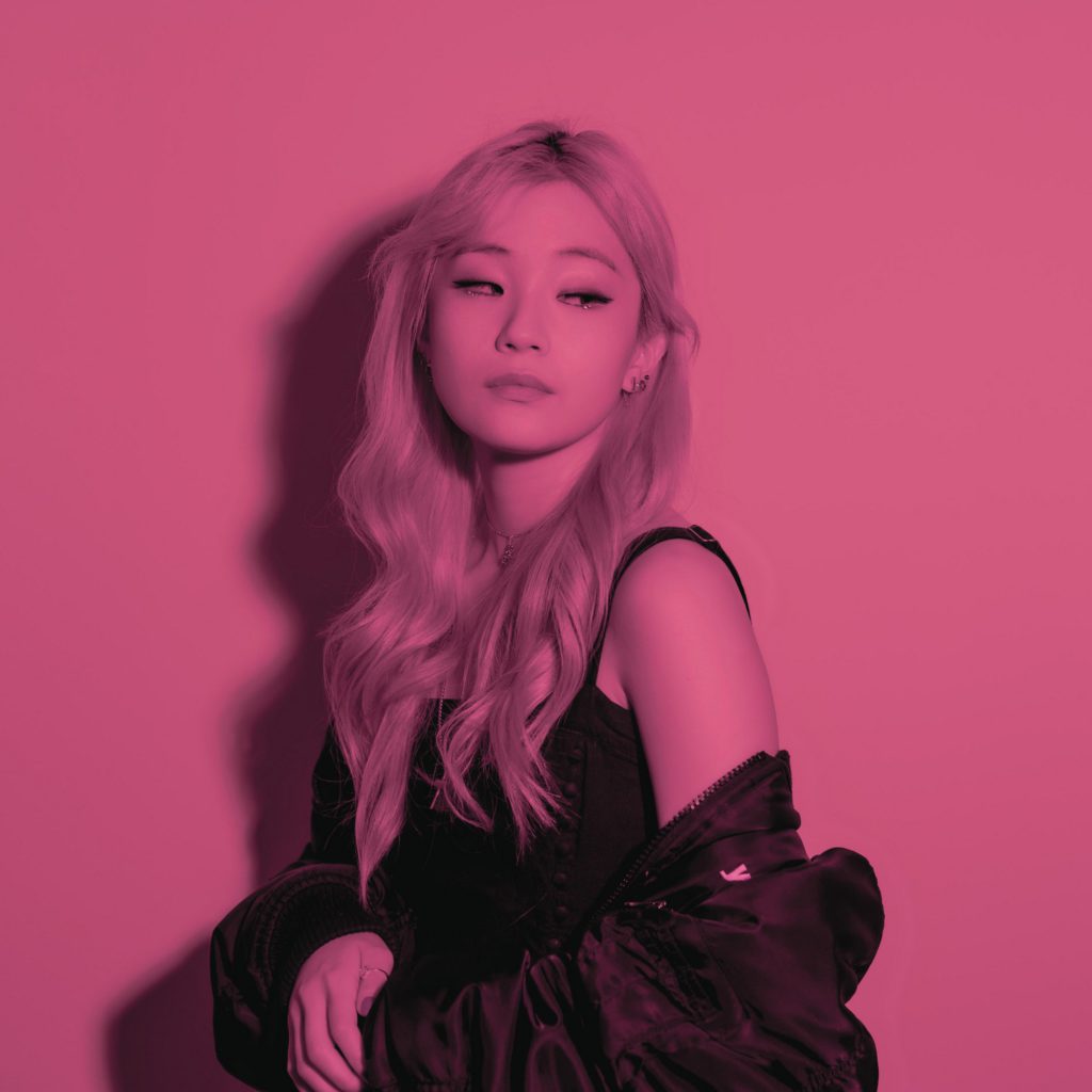 Korean American singer-songwriter RIKA from her debut EP, 'TOXIC'. The BE:LIFT participant gazes off to the side