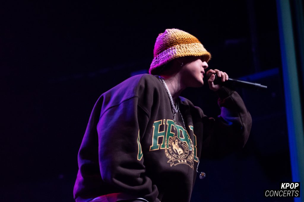 Korean American rapper pH-1 performing at his sold-out 'About Damn Time' concert at the Fonda Theatre in Los Angeles, CA on January 25, 2023