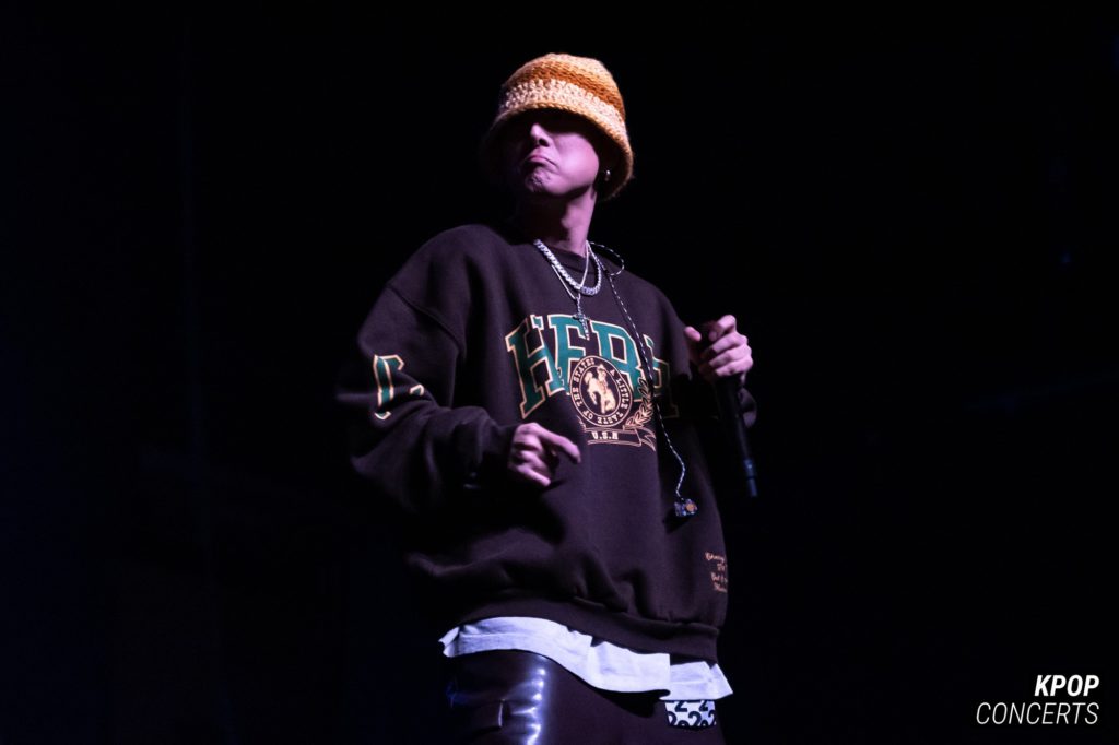 Korean American rapper pH-1 performing at his sold-out 'About Damn Time' concert at the Fonda Theatre in Los Angeles, CA on January 25, 2023