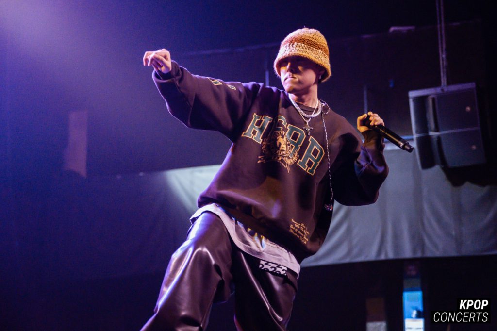 Korean American rapper pH-1 performing at his sold-out 'About Damn Time' concert at the Fonda Theatre in Los Angeles, CA on January 25, 2023