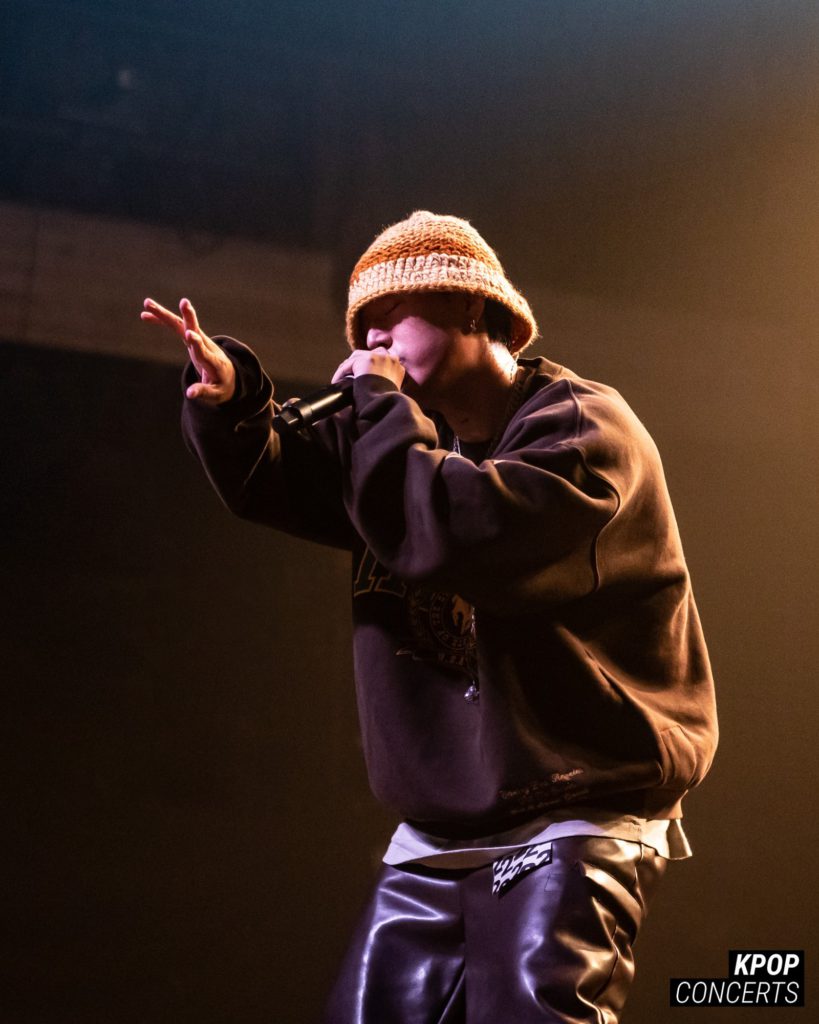 Korean American rapper pH-1 performing at his sold-out 'About Damn Time' concert at the Fonda Theatre in Los Angeles, CA on January 25, 2023