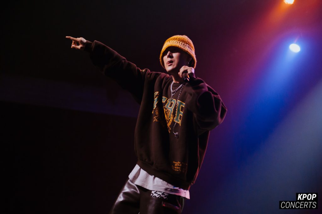 Korean American rapper pH-1 performing at his sold-out 'About Damn Time' concert at the Fonda Theatre in Los Angeles, CA on January 25, 2023