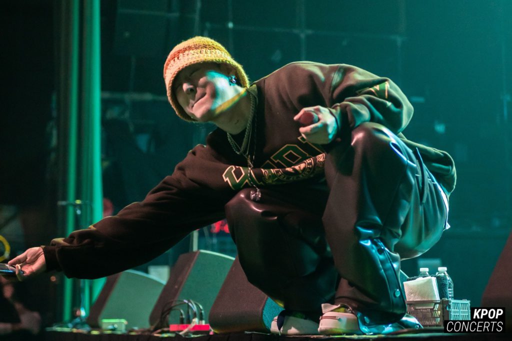 Korean American rapper pH-1 performing at his sold-out 'About Damn Time' concert at the Fonda Theatre in Los Angeles, CA on January 25, 2023