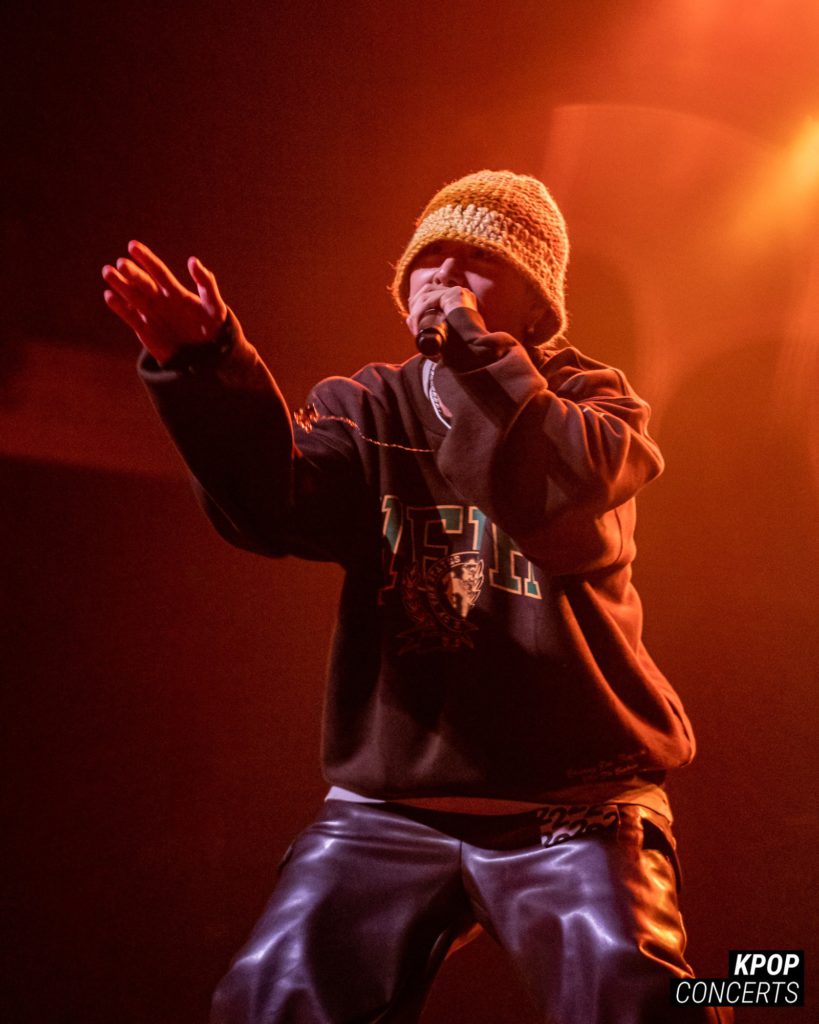 Korean American rapper pH-1 performing at his sold-out 'About Damn Time' concert at the Fonda Theatre in Los Angeles, CA on January 25, 2023